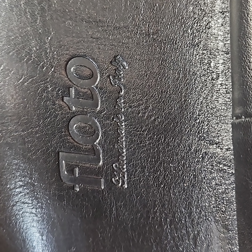 Floto Fine Italian Leather Luxury Backpack Black - Picture 2 of 8